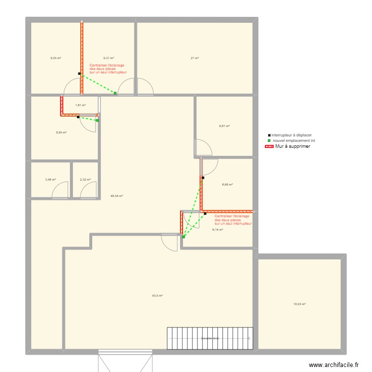 plan electricien. Plan de 0 pièce et 0 m2