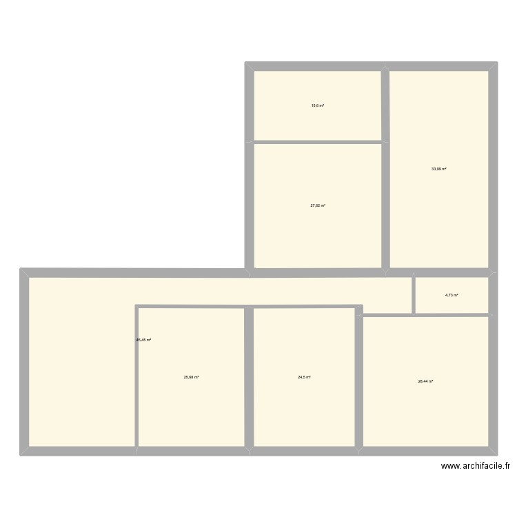 UNICO 250. Plan de 8 pièces et 206 m2