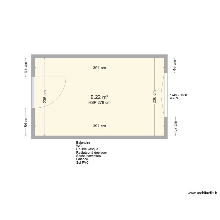 SdB PHILIPPE. Plan de 0 pièce et 0 m2