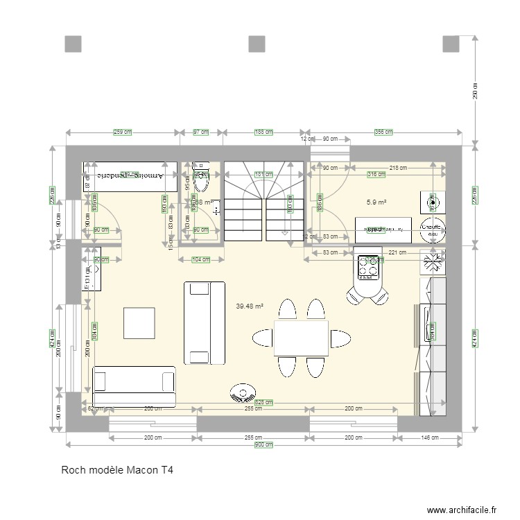 Roch Macon 900 x 650. Plan de 0 pièce et 0 m2