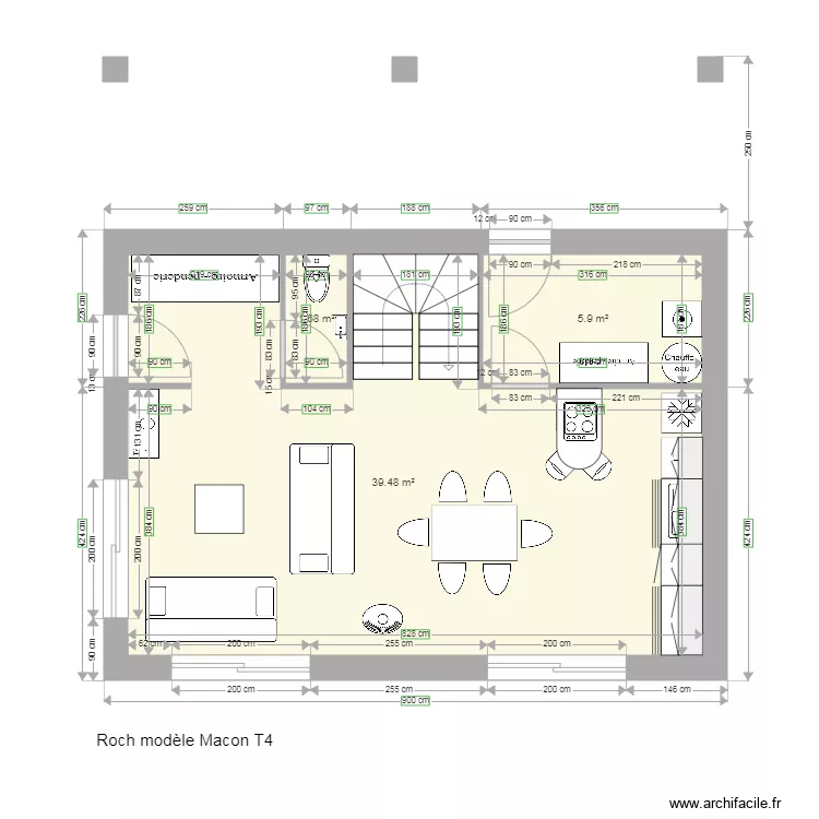 Roch Macon 900 x 650. Plan de 
