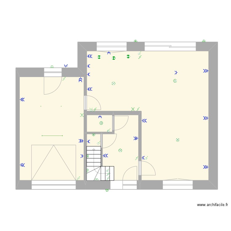RDC FRED. Plan de 0 pièce et 0 m2