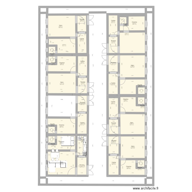 CELIBATORIUM 2. Plan de 0 pièce et 0 m2