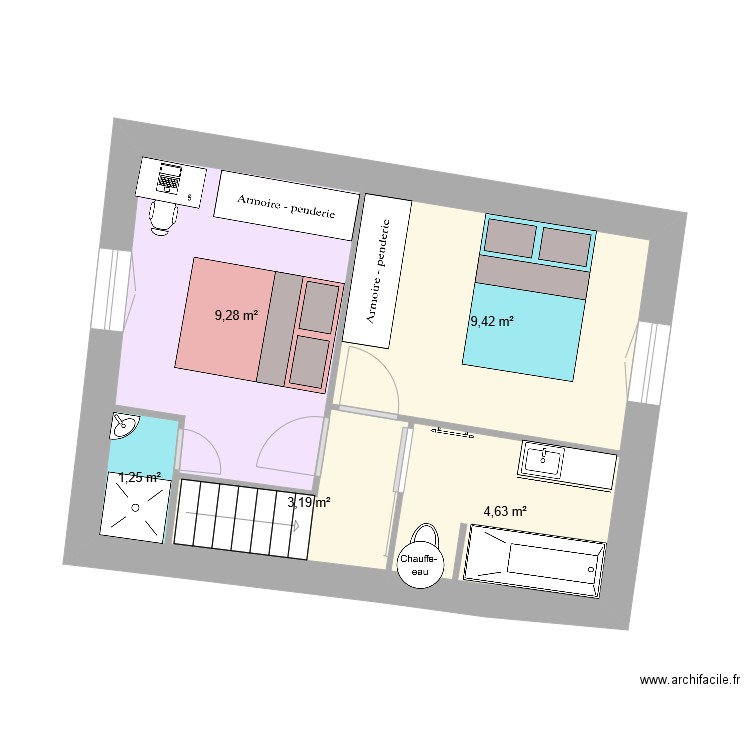 Cha étage vs 3. Plan de 0 pièce et 0 m2