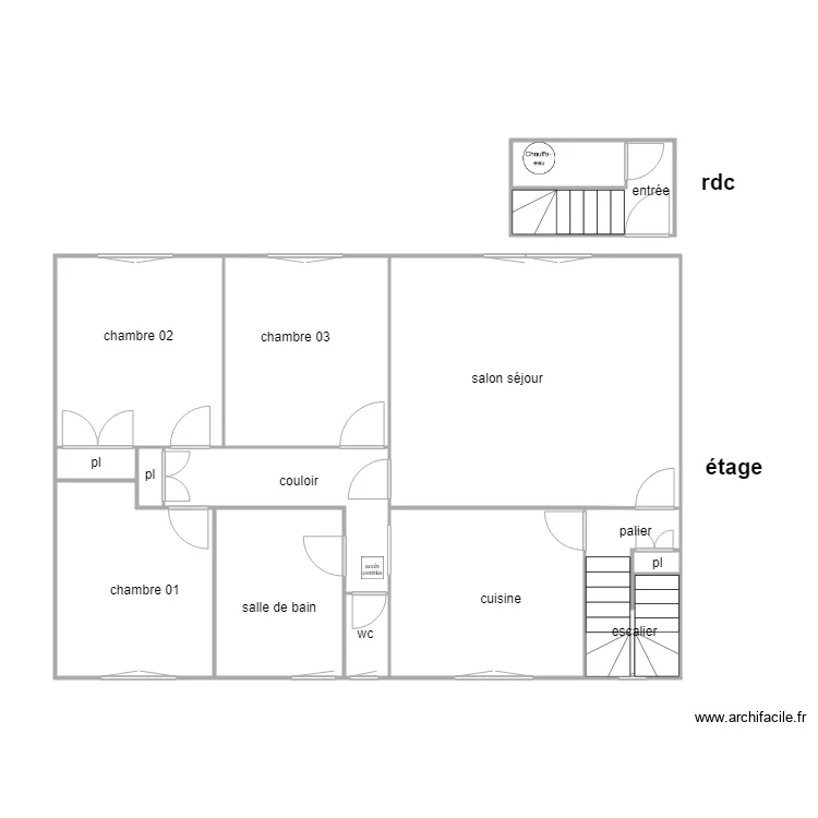 cornil appartement. Plan de 