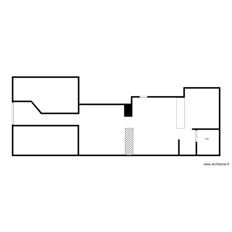 Salon de th&eacute;. Plan de 