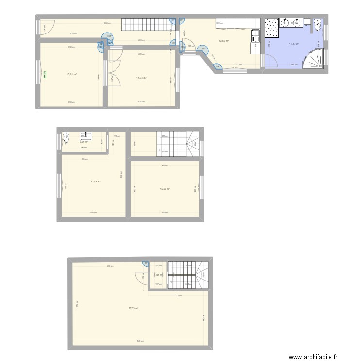 maisonlodel. Plan de 12 pièces et 153 m2