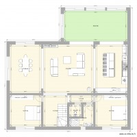 plan david RDC 6 chambres veranda