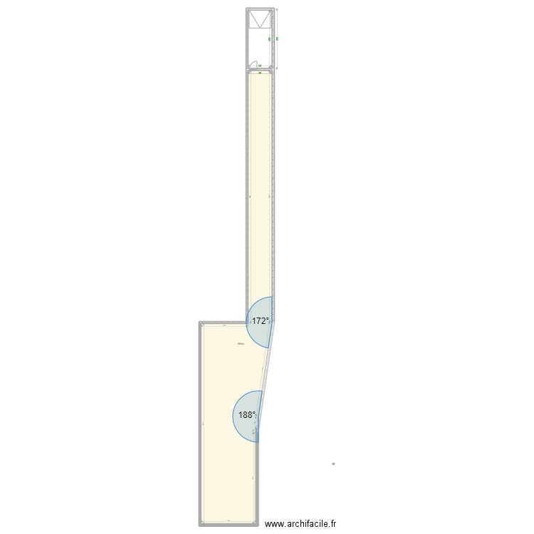 surface extérieur terrain . Plan de 2 pièces et 238 m2