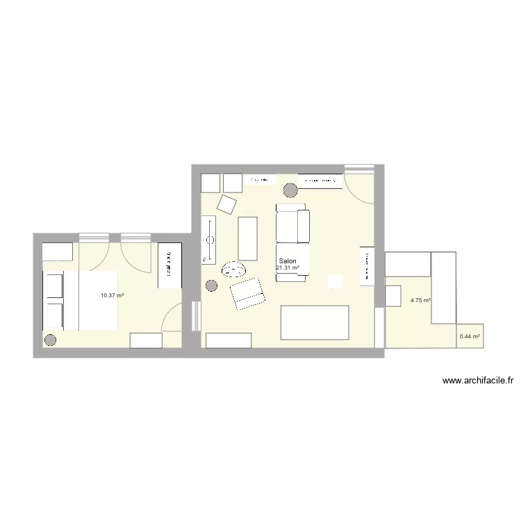 APPARTEMENT PANTIN  . Plan de 