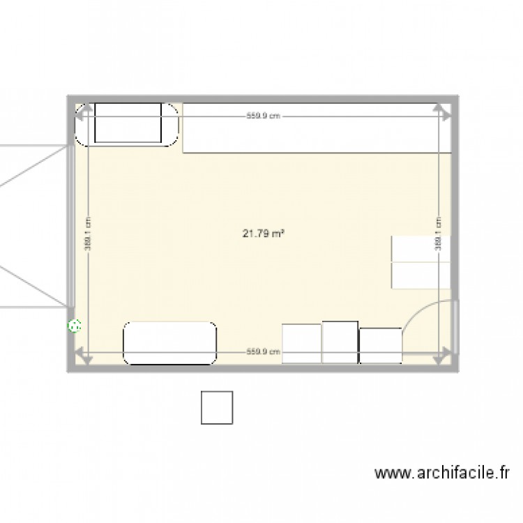 Garage. Plan de 0 pièce et 0 m2