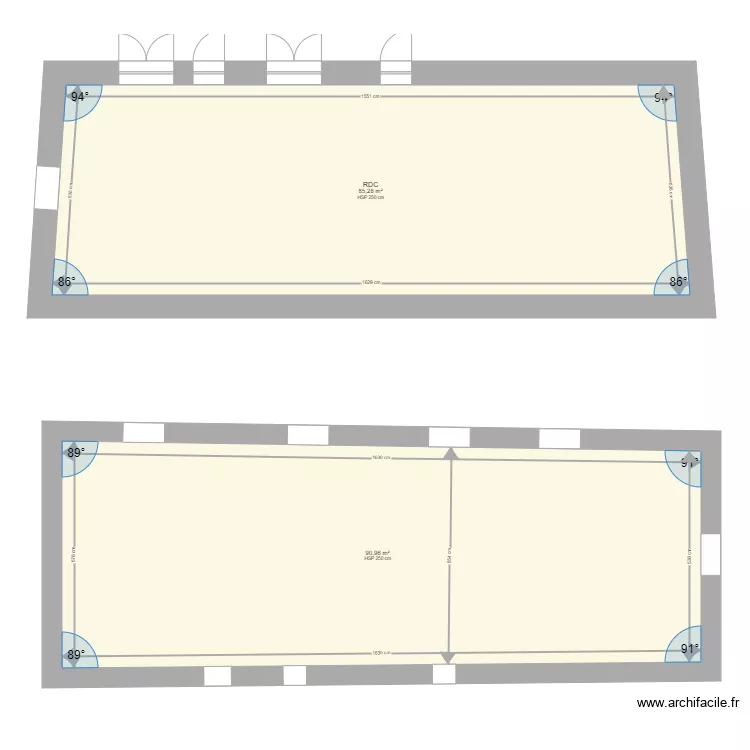 MAISON. Plan de 