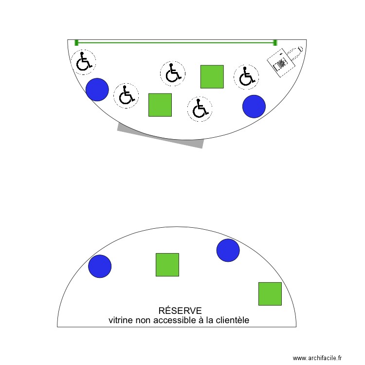 Lunule plan accessibilité. Plan de 0 pièce et 0 m2