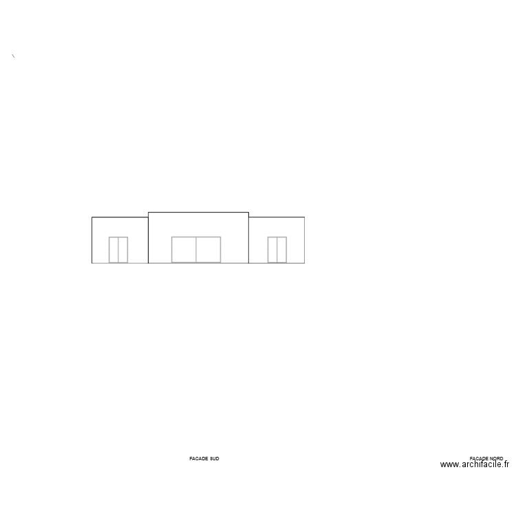 Plans façades EST. Plan de 0 pièce et 0 m2