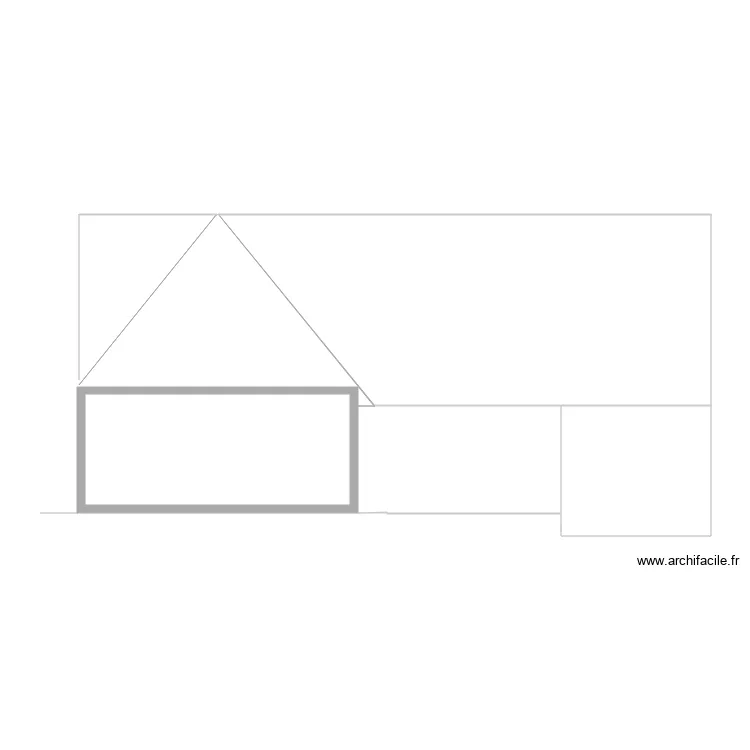 Plan facade arriere. Plan de 