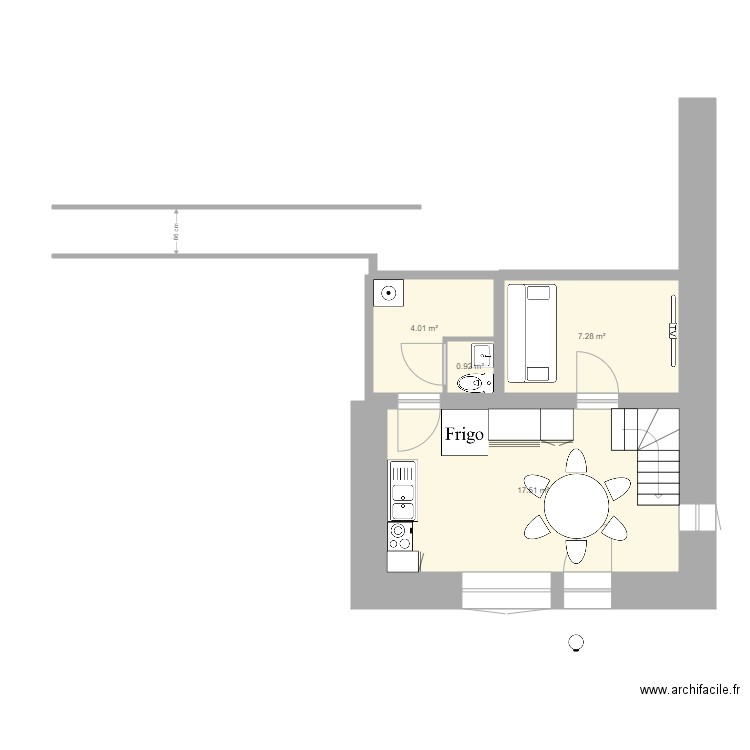 RDCMontceyNousProjet. Plan de 0 pièce et 0 m2