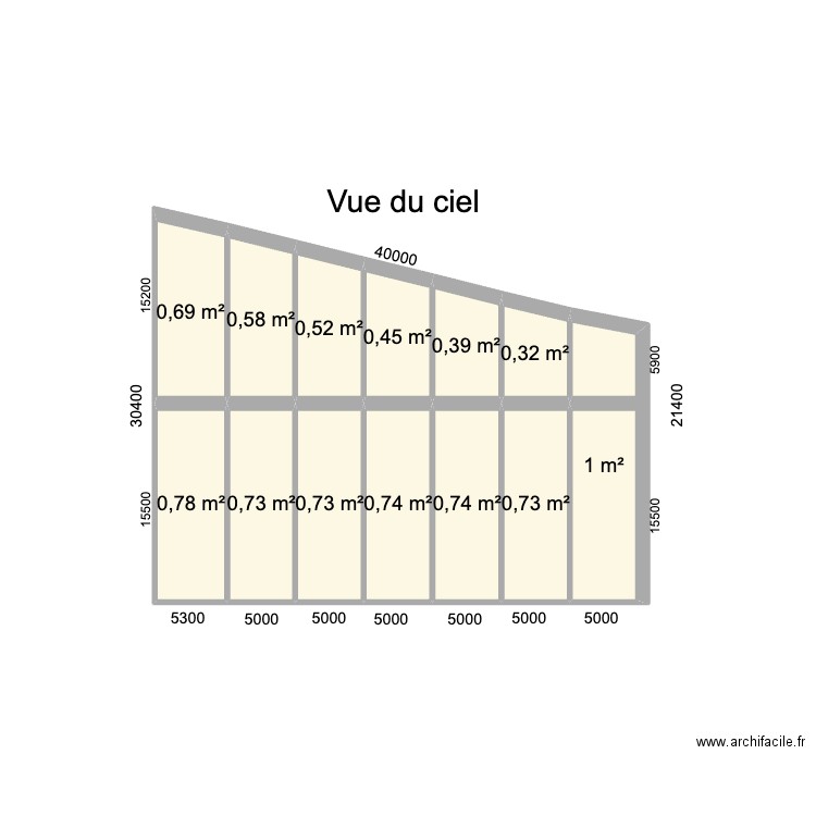 verriere2. Plan de 13 pièces et 8 m2