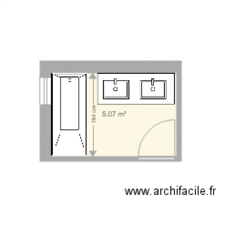 mercier sdb . Plan de 0 pièce et 0 m2