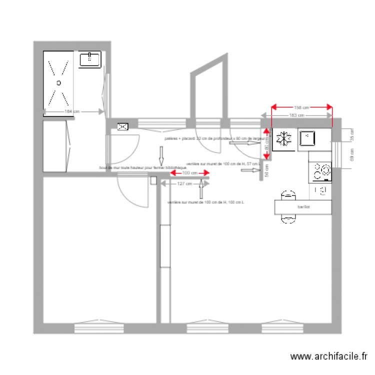 Appartement Olivier Eglem 12 novembre version 3. Plan de 0 pièce et 0 m2
