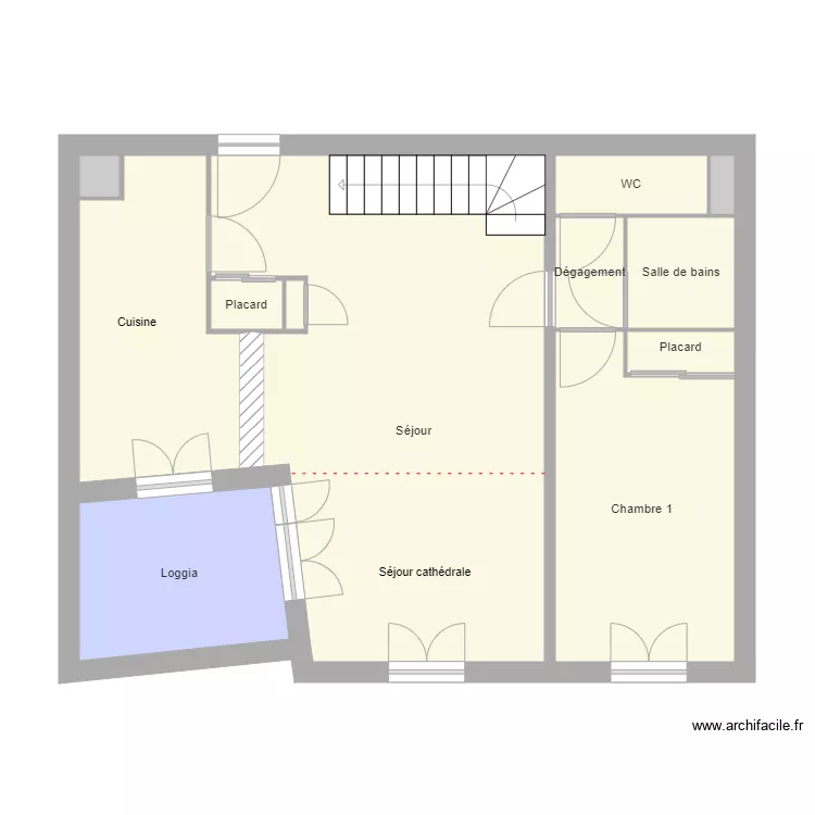 Charri&egrave;re Niveau 1. Plan de 