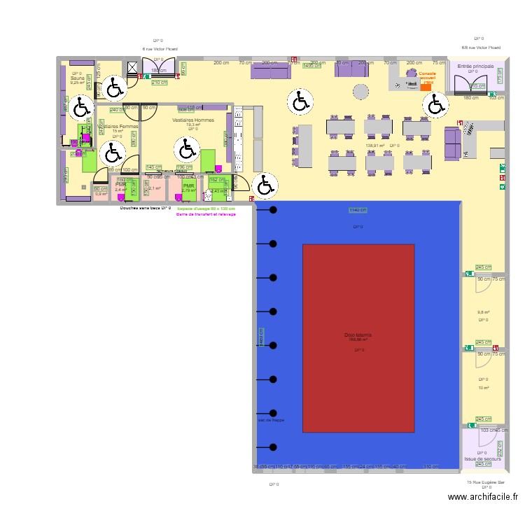 PARTNER S AVENTURE SALLE FORMATION espace de rotation 2eme dossier. Plan de 16 pièces et 395 m2