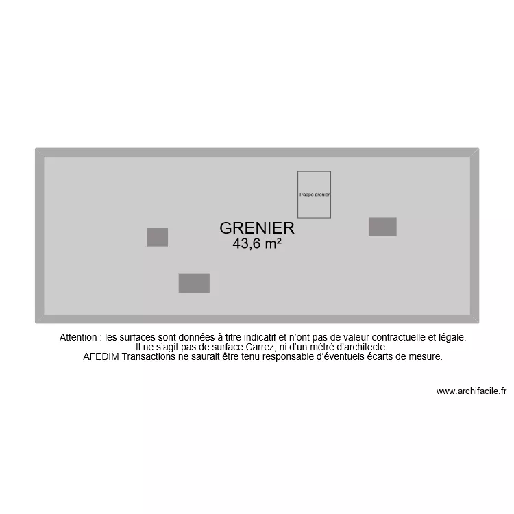 BI 9244 GRENIER. Plan de 