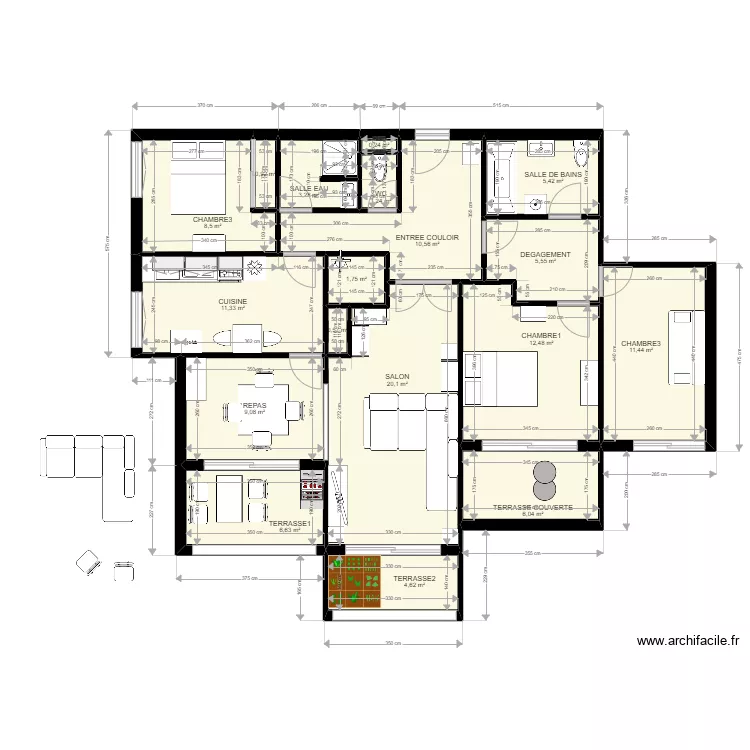 APPT VERRERIE. Plan de APPT VERRERIE. Plan de