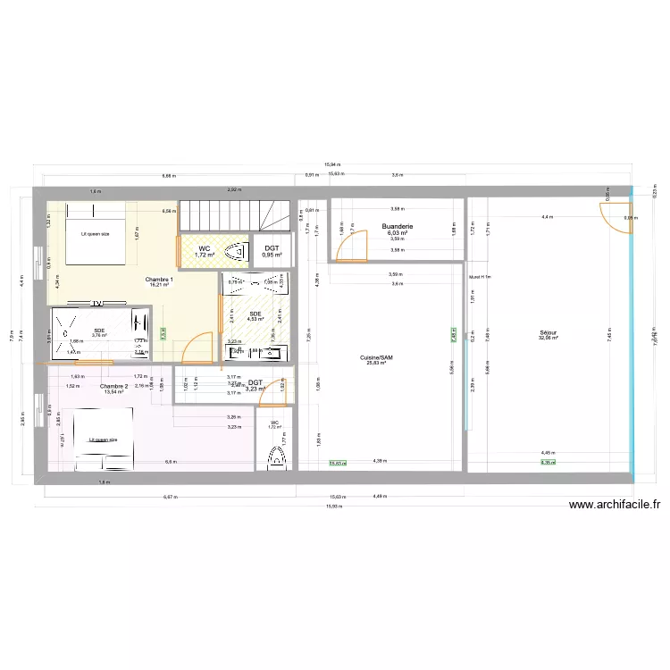 plan gite anglais. Plan de 