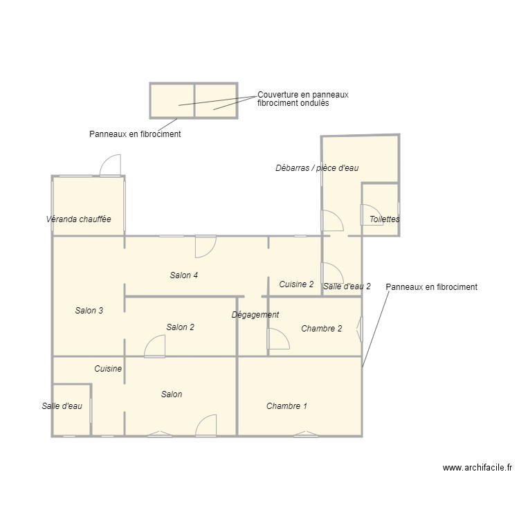 Croquis TOMAS amiante. Plan de 0 pièce et 0 m2
