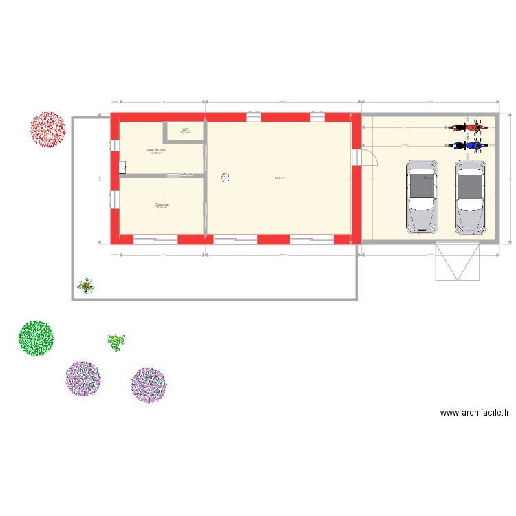 plan ebreuil 3. Plan de 5 pièces et 126 m2