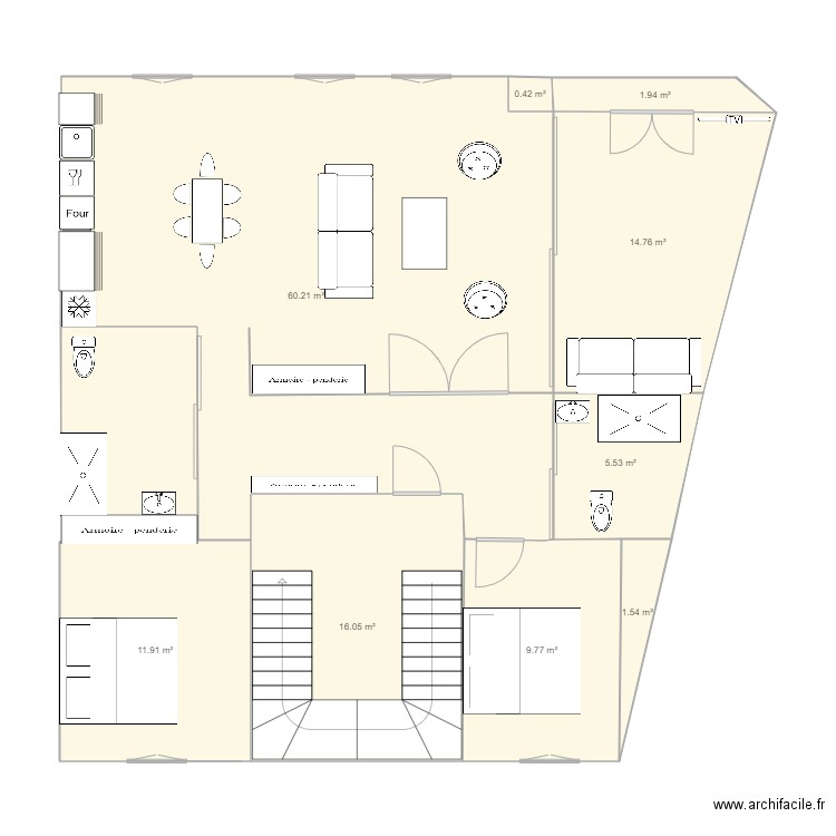 16 place de la République Num 2. Plan de 0 pièce et 0 m2