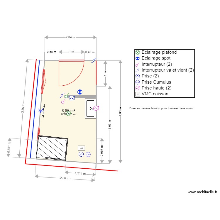 petite chambre. Plan de 0 pièce et 0 m2