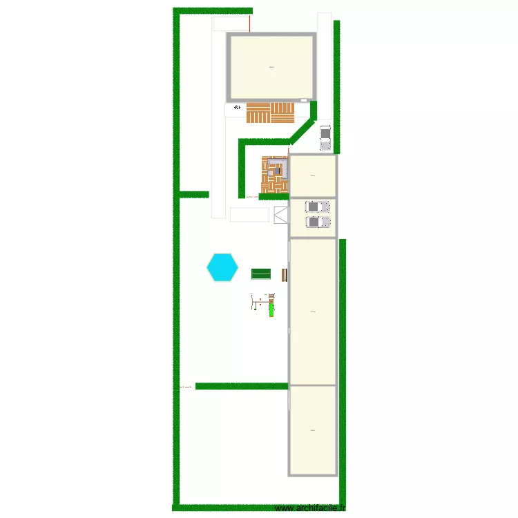 Maison Chatillon + grange. Plan de Maison Chatillon + grange. Plan de