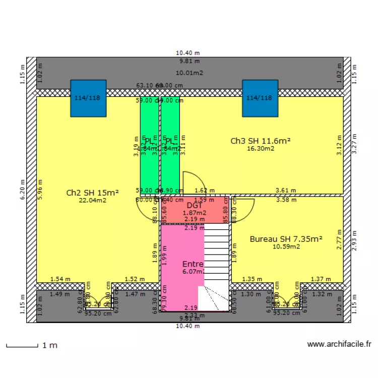 VANLANDE Etage. Plan de 