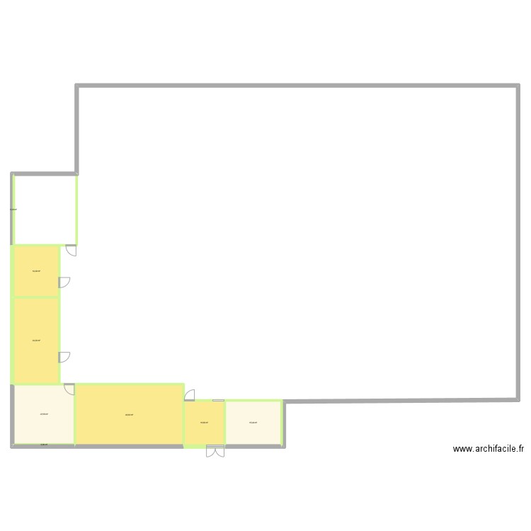 NIEPPE - Plan de masse modifé. Plan de 8 pièces et 129 m2