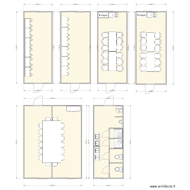 IETC  LES 2 ALPES ET VALMOREL. Plan de 11 pièces et 104 m2