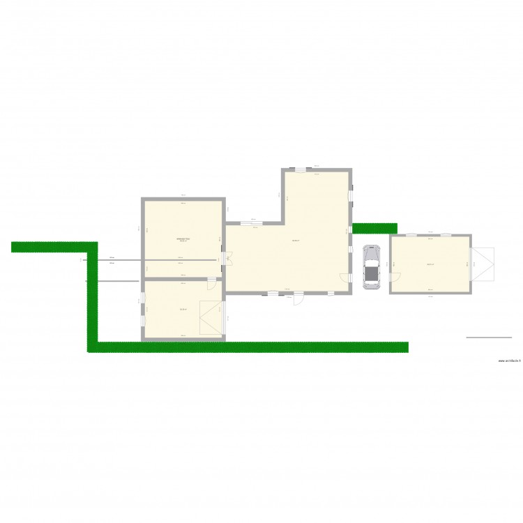 plan maison futur garage 1. Plan de 0 pièce et 0 m2