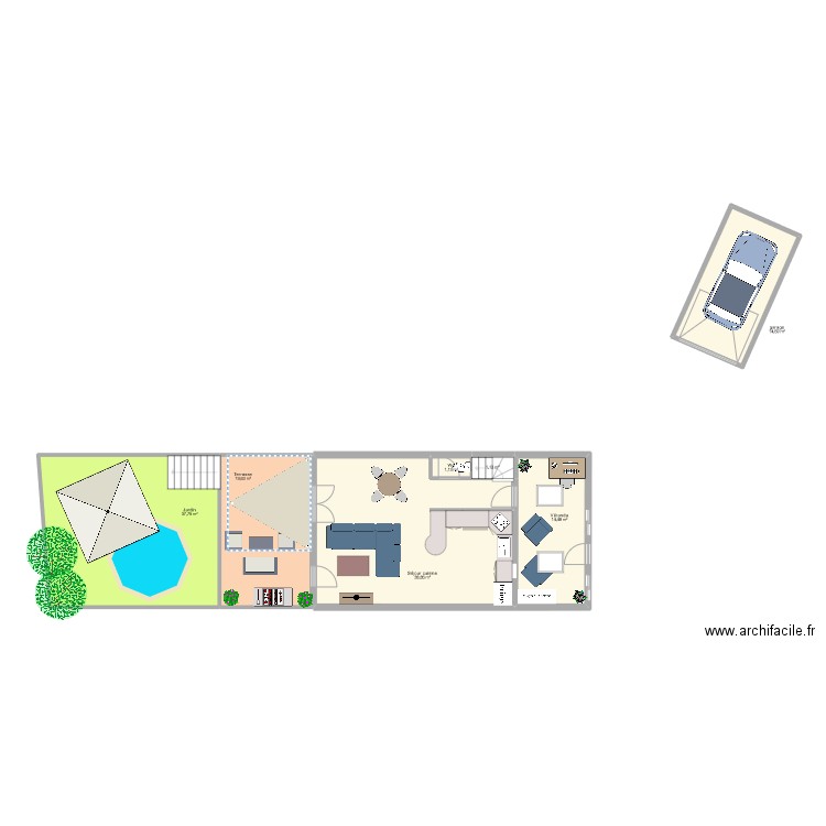 CORRAZE  THIERRY. Plan de 13 pièces et 167 m2