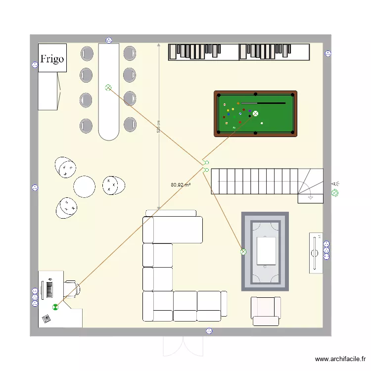 Maison campagne. Plan de Maison campagne. Plan de