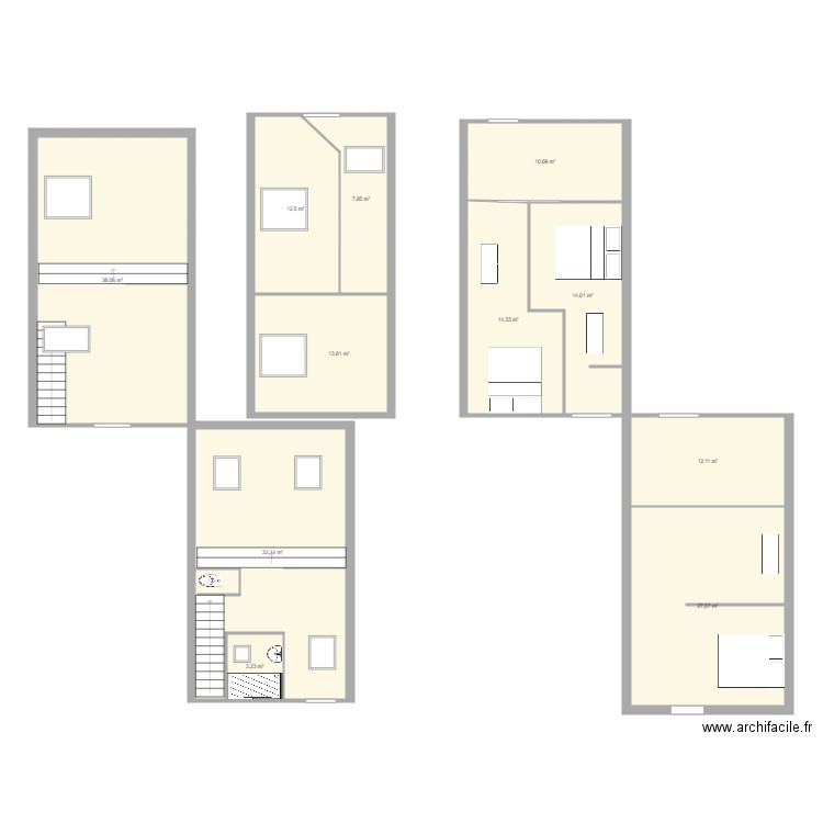quenast. Plan de 0 pièce et 0 m2