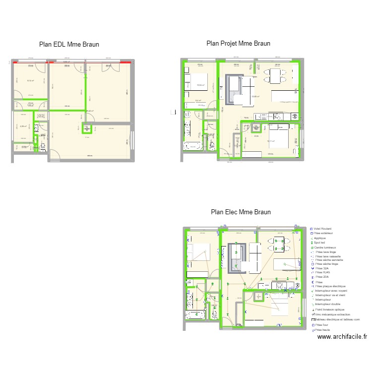 Brone . Plan de 0 pièce et 0 m2