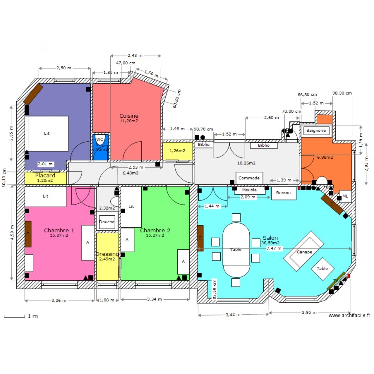 6ème étage 2. Plan de 0 pièce et 0 m2