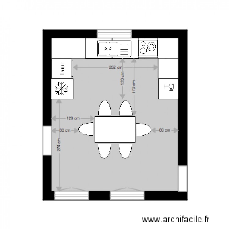 CUISINE CLARISSE ET BAPTISTE      PLAN 4. Plan de 0 pièce et 0 m2