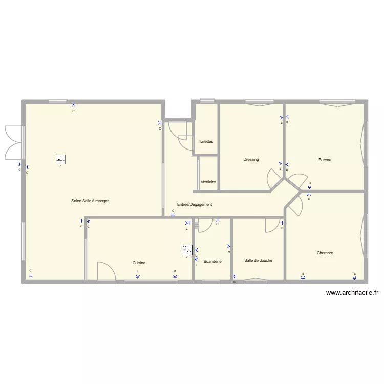 Nieuwland. Plan de 10  et 177 m²