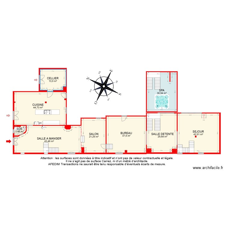 BI 6858 RDC. Plan de 0 pièce et 0 m2