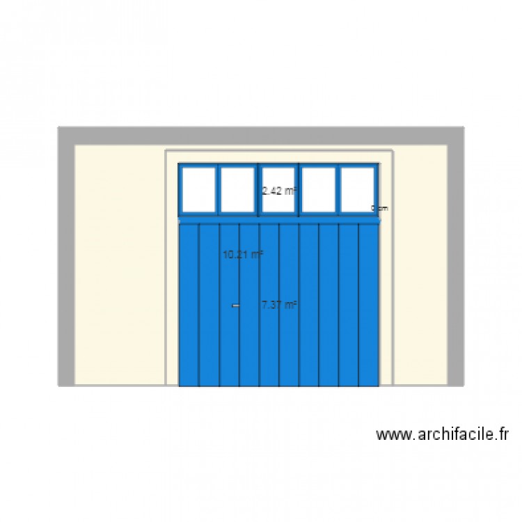 Façade sud. Plan de 0 pièce et 0 m2