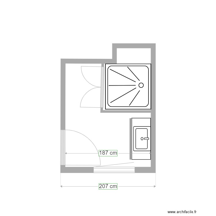 salle d eau 3. Plan de 0 pièce et 0 m2