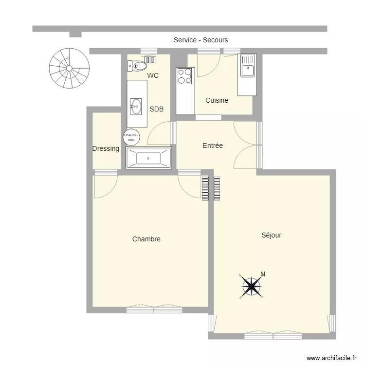 Exelmans 43. Plan de 