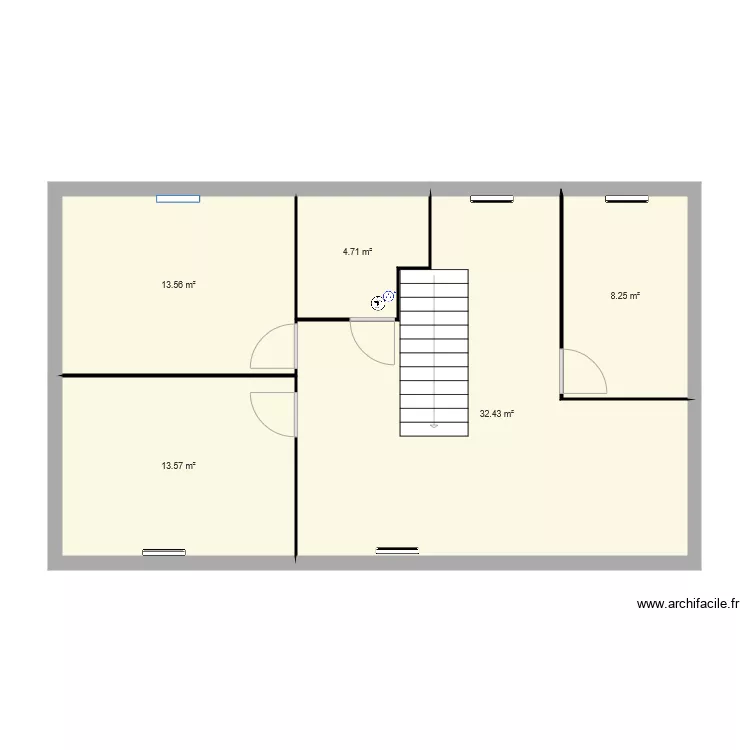 Epron Etage futur avec implantation electrique. Plan de 