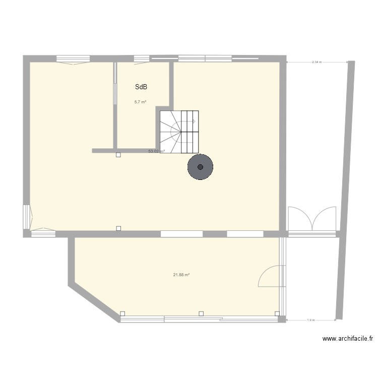 Maison Vaux sur mer RDC. Plan de 0 pièce et 0 m2